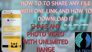 HOW TO SHARE ANY FILES IN UNLIMITED RANGE WITH ONLY ONE LINK || ENVELOP || AA TECH screenshot 5