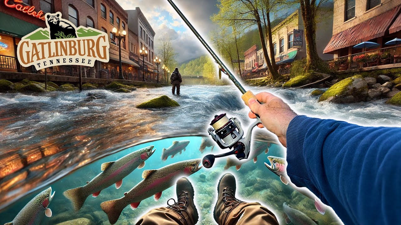 Trout Fishing in DOWNTOWN Gatlinburg?! You Won't Believe This!