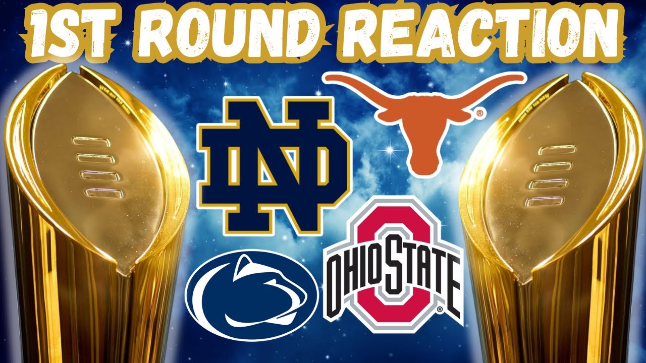 College Football Playoff 1st round reactions *TOTAL BLOWOUTS*, image size:1280x720