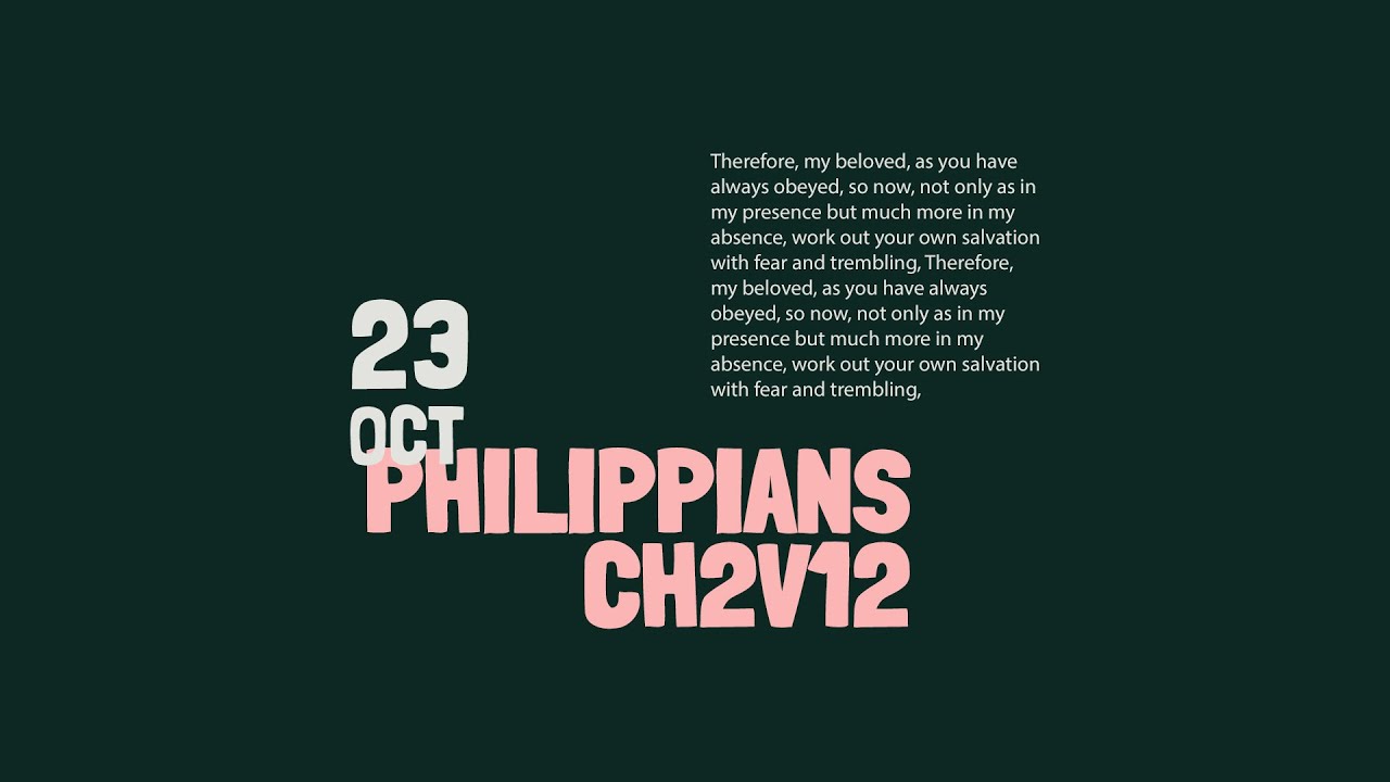 Daily Devotional with Lee // Philippians 2:12 Cover Image