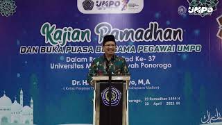Muhasabah Diri, Gapai Kemenangan Hakiki - kajian ramadhan dalam rangka semarak milad ke 37 UMPO