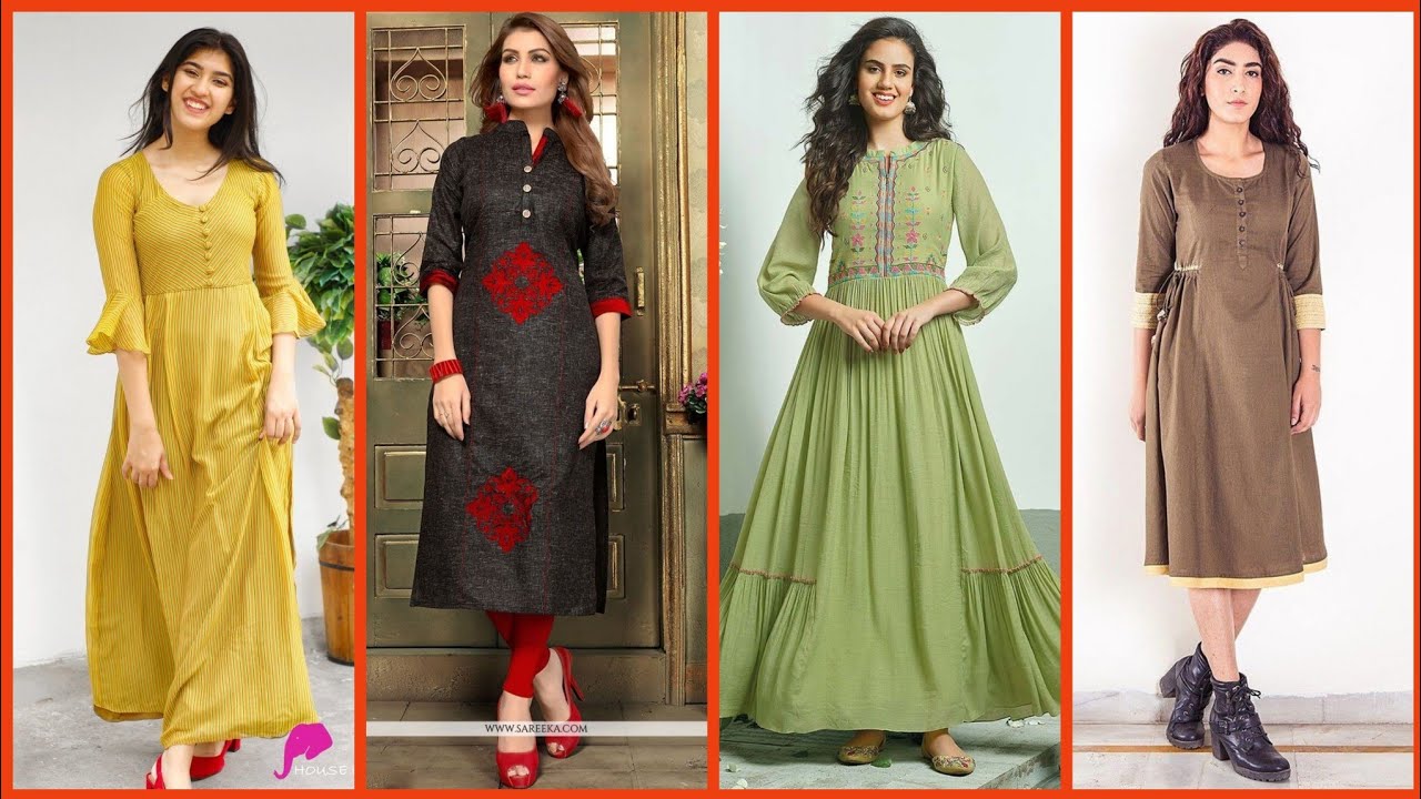 Latest & Impressive Fancy Kurti Designs with dori designs 2020||Latest ...