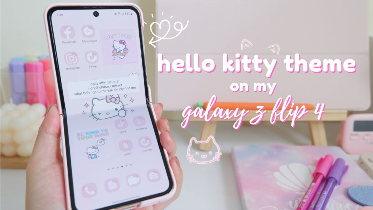 make your android homescreen aesthetic ✨️ hello kitty theme 🎀 