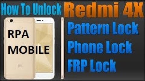 Redmi 4\4X  MAI132 FRP Unlock and Mi Account remove by umt