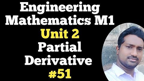 Engineering Maths 1 | Video 51 | Unit 2 | Functions of Several Variables | vincent maths | MA8151 |