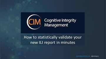 How to statistically validate your new ILI report in minutes!
