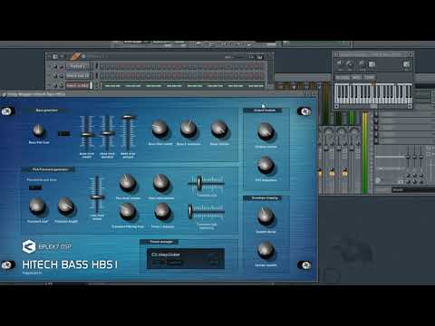 Darkpsy psytrance psycore Bassline + Kick tutorial with VST plugin synthesizer HBS1 by Eplex7 DSP