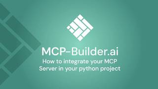 How to integrate your MCP server in your python project