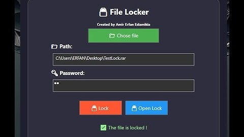 🔒 File Locker App – Secure Your Files with Ease!