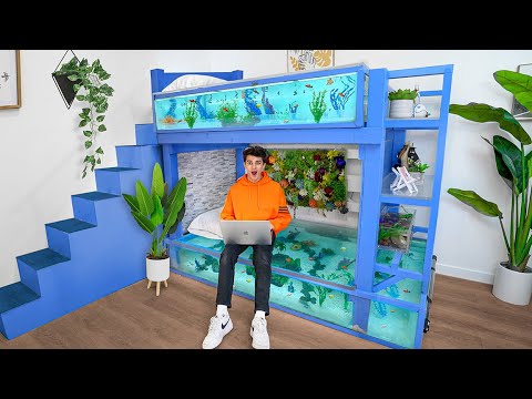 I Turned my Bunk Bed into a Fish Tank