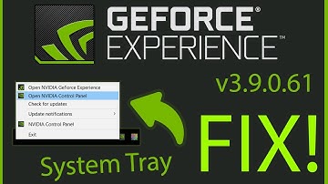[No Longer Needed] EASY FIX for Nvidia Geforce Experience System Tray Missing!