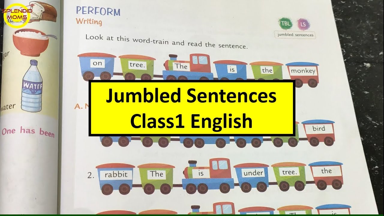 Jumbled Sentences Class 1 English Syllabus YouTube