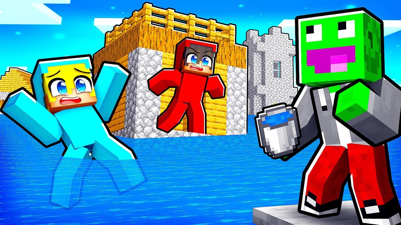 ZALAŁEM WODĄ CAŁY ŚWIAT MOICH PRZYJACIÓŁ w Minecraft! *wkurzyli się*