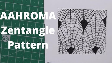 How To Draw Step By Step AAHROMA Zentangle Patterns II Tangle Patterns, Art Drawing Tutorial
