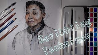 Mixed Medium Art | Scribbling Technique | Michael V. (Bitoy)