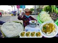 400 bowls of fish broth noodles were sold in 2 hours, Phnom Penh street food, $0.50 per bowls
