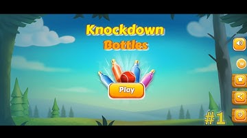 Knock Down Bottles 2 | Forest World | Bottle Shooting Game | Level 1 - 5