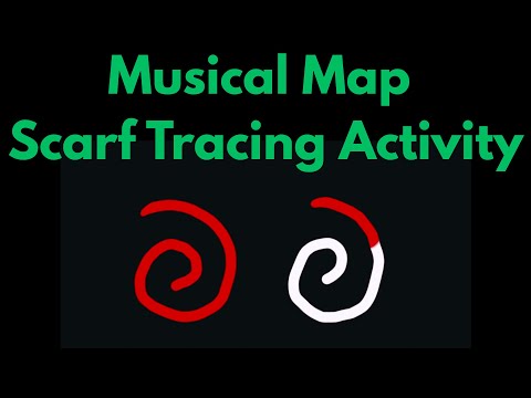 Dance Of The Sugar Plum Fairy Nutcracker Musical Map Scarf Tracing Video 