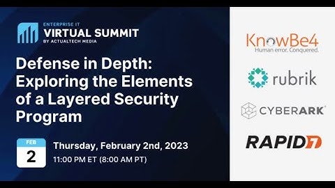 Defense in Depth: Exploring the Elements of a Layered Security Program