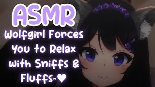 [ASMR] Wolfgirl Forces You to Relax with Sniffs & Fluffs~♥ kitsune listener | binaural roleplay asmr screenshot 4