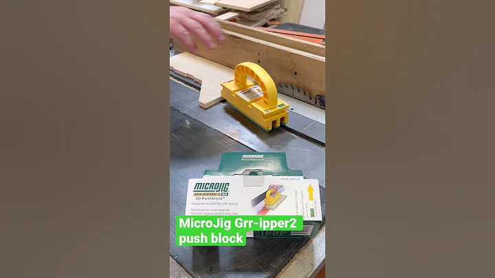 MicroJig Grr-ipper 2 push block for the table saw #woodwork #tools #diy