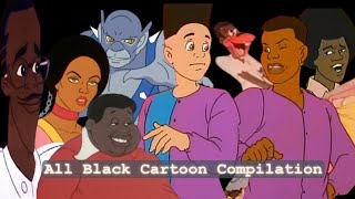 All Black Cartoon Compilation 70s,80s,90s