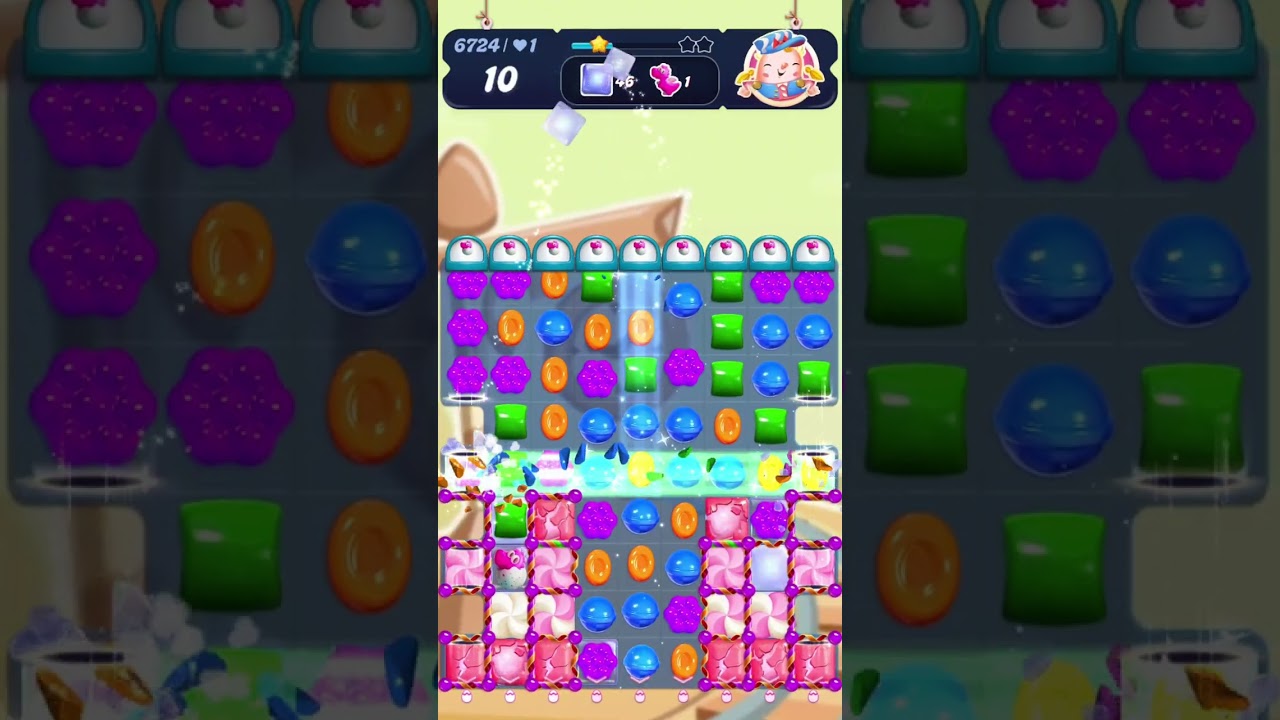 Candy Crush Saga Level 6724 | No Boosters - YouTube
