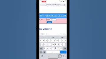 My Kcet 2023 first round allotment @ be extraordinary