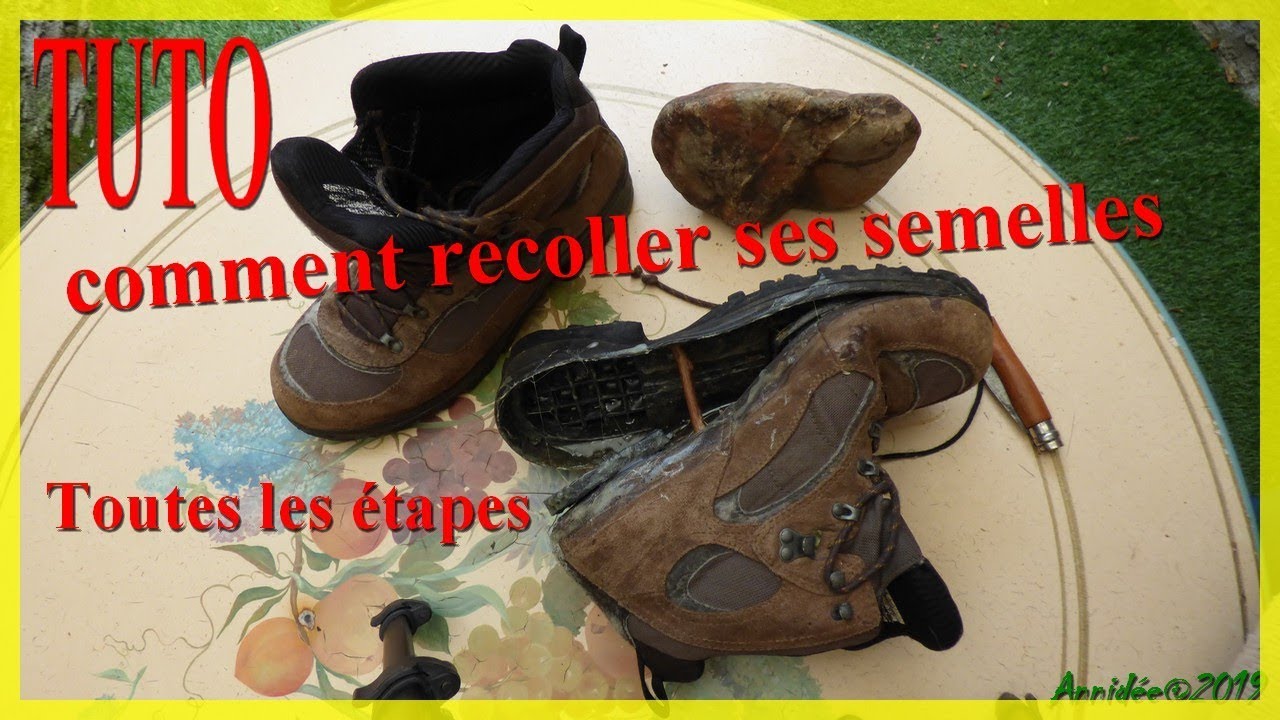 TUTO: réparer ses chaussures de marches 