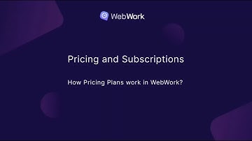 How Pricing Plans work in WebWork?