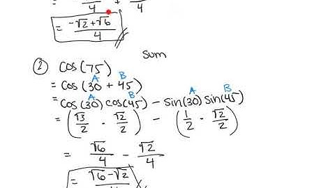 Sum-Difference Identities Day 1 Video
