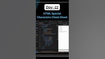The Hidden Power of Html Special Characters Revealed #ytshorts #shorts #html5 #webdevelopment