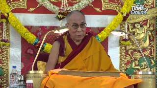Tibetan: His Holiness the Dalai Lama's Speech on Dolgyal during Lamrim Teaching 2014