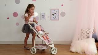 Olivia’s Little World 2In1 MultiPositional Kids Baby Doll Pram, Pushchair & Adjustable Handle