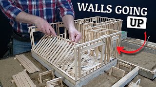 Building A Model Ranch House |09| Framing Ext. & Int. Walls