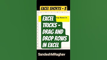 Dag 3 - Rijen dynamisch slepen en neerzetten in Excel | @SandeshMRaghav |#excel #tips #spreadsheets