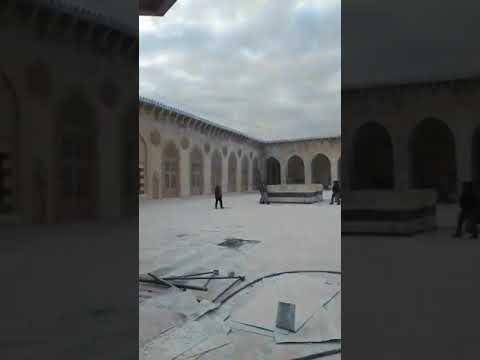 موضأ جامع الأموي حلب صيانة مسجد بني أمية الكبيرMasjid Umayyad Mosque