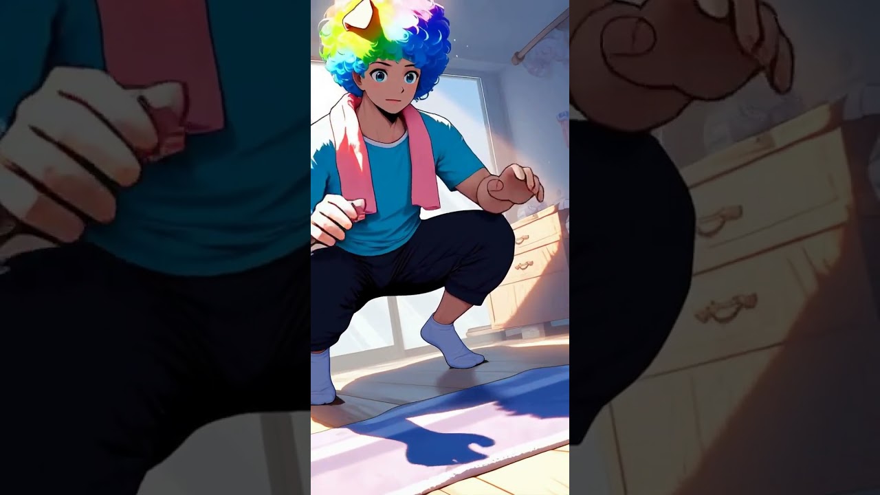 Ready for a vibrant workout! 🌈🐶 Kicking off the day with good energy. Who's joining this colorful cr