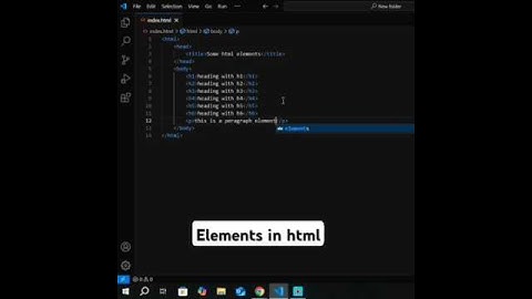 Learn HTML elements in 60 sec | Begginer to advance | HTML CSS