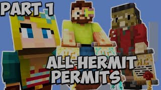 All Hermit permits (part one) #hermitcraft #minecraft