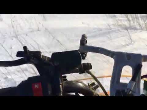 Динго 125 в глубоком снегу