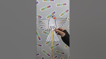 How to make paper birds kite craft short video idea for kids #birds #kite #kiteflying #shorts #craft