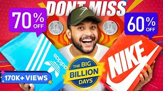 Flipkart Big Billion Days: Best NIKE ADIDAS PUMA Shoes/Sneakers For Men 60% to 90% Off | ONE CHANCE