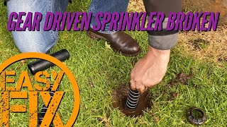 How to Easily Repair Gear Driven Popup Sprinkler - Quick & Easy