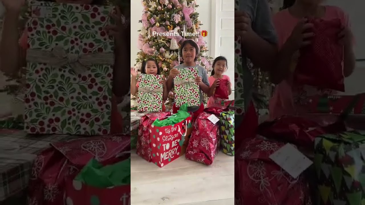 It S Christmas Morning Opening Presents Time 