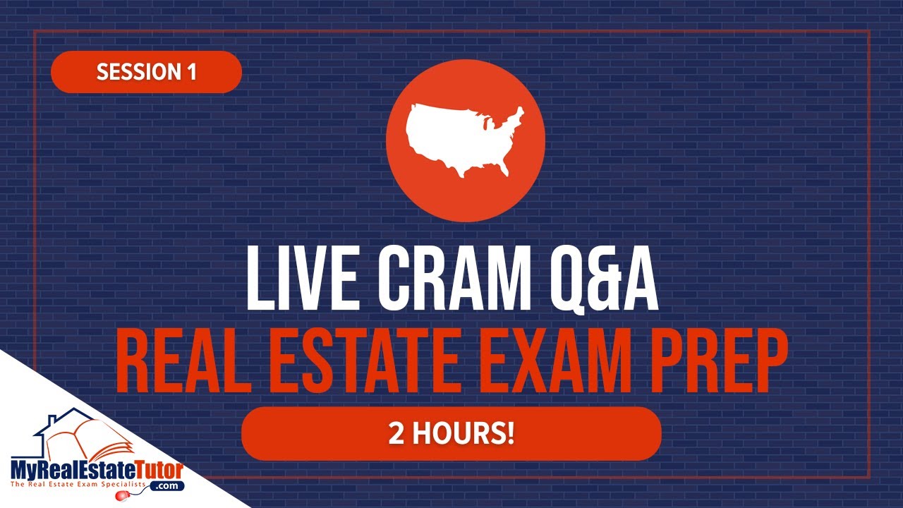 Real Estate Exam Prep 2 Hour Live Cram Q&A YouTube
