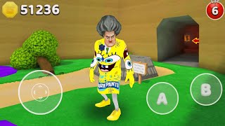 NEW UPDATE 11.1.1 Scary Teacher SpongeBob- Super Bear Adventure Gameplay Walkthrough screenshot 5