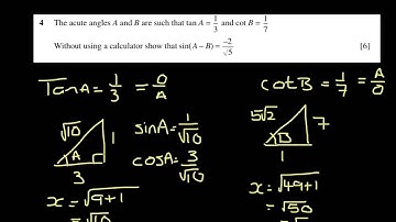 Core 4 Jan 2007 Q4 trig