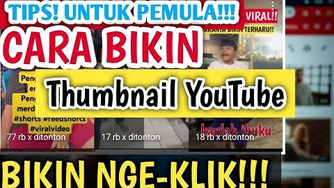Tutorial CARA MEMBUAT THUMBNAIL YOUTUBE PIXELLAB 2025