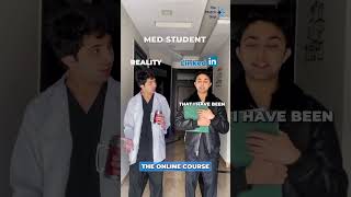 Med Student Reality vs LinkedIn Reality 😂 @MalkeAsaad